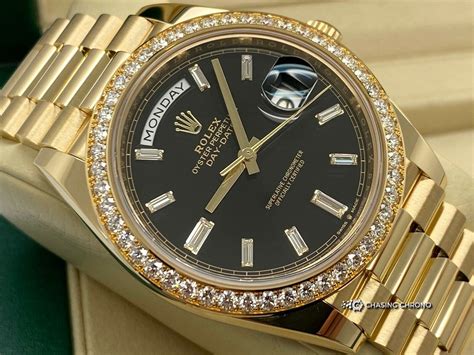 rolex day date diamond bezel